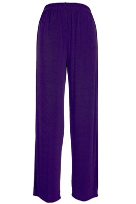 long pants - purple - acetate/spandex